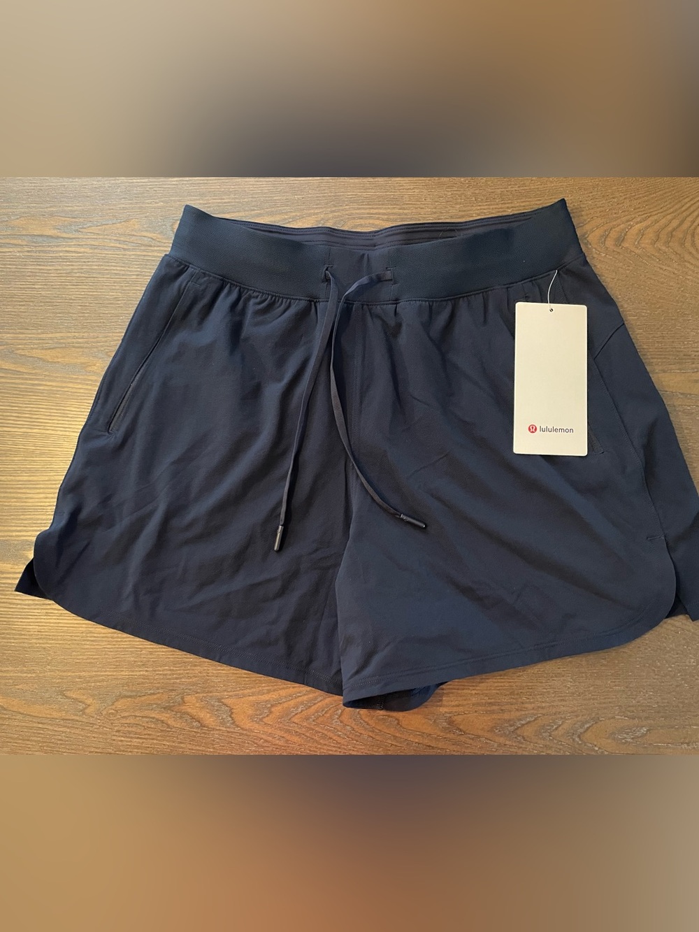 NWT lululemon athletica Navy Performance Drawstring Shorts - Picture 2 of 5